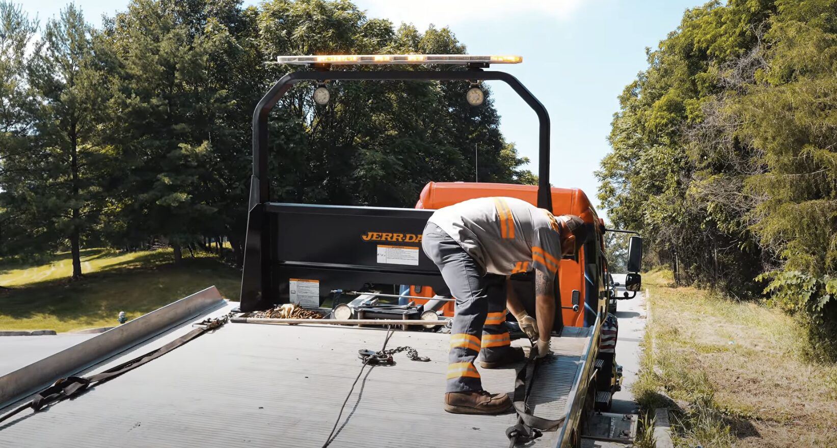Professional Towing Service - Syracuse Towing Service Team Syracuse Towing Service professional tow truck operator providing roadside assistance